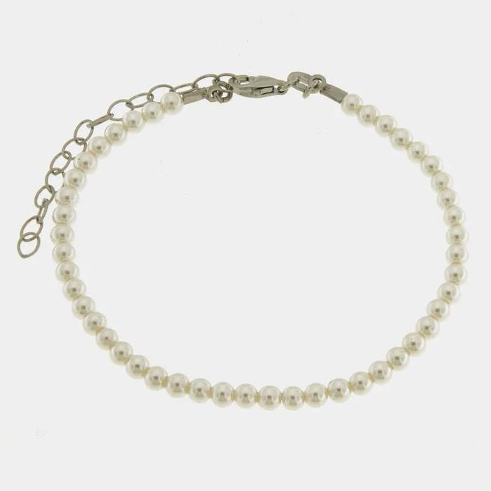 Bracciale in Argento 925 con perle