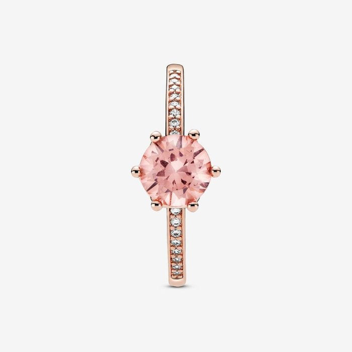 Anello Corona rosa Scintillante