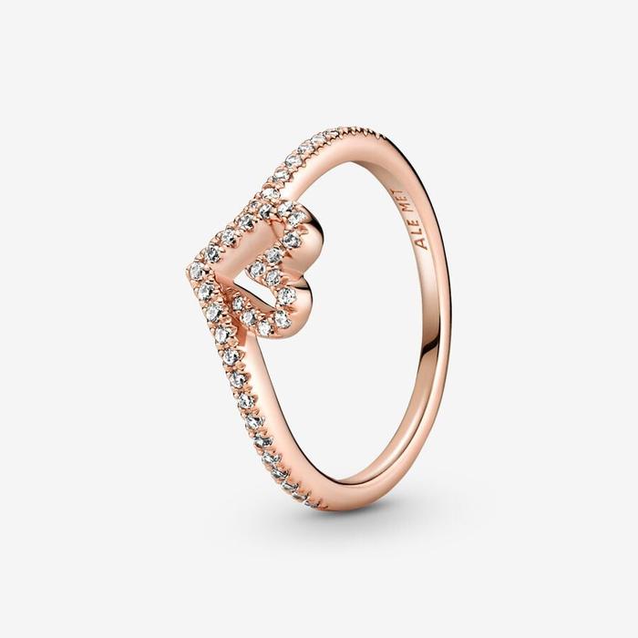 Anello Cuore Desiderio Scintillante
