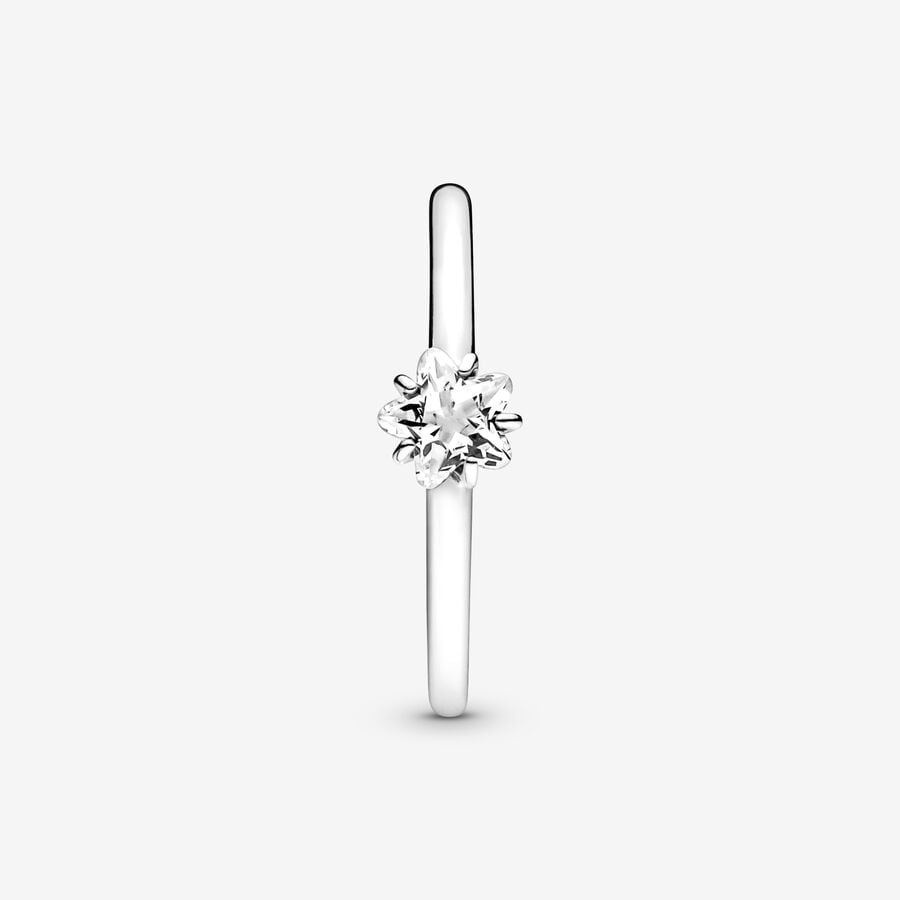 Anello Solitario Stella Celeste