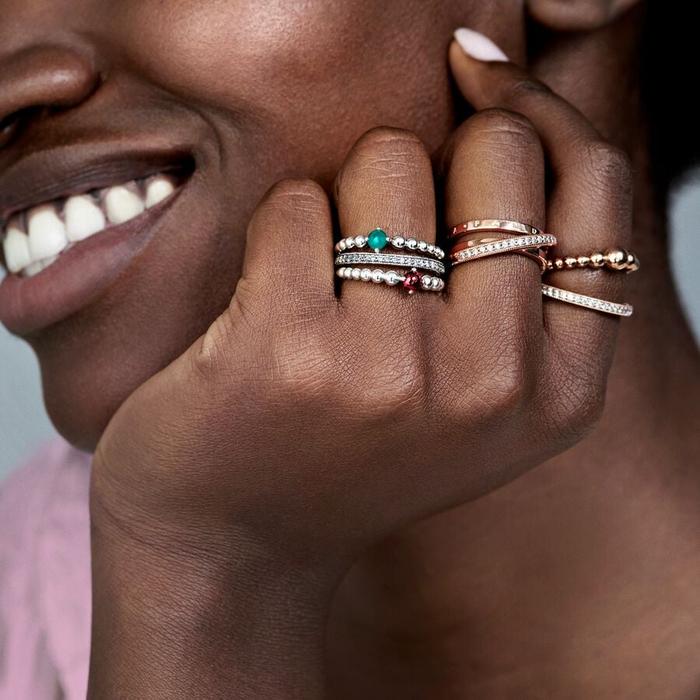 Anello Fedina Pietre e Cuori