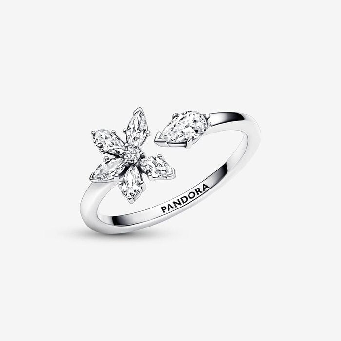 Anello Aperto Herbarium Fiore Luminoso