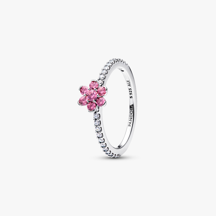 Anello Fiore Luminoso Rosa