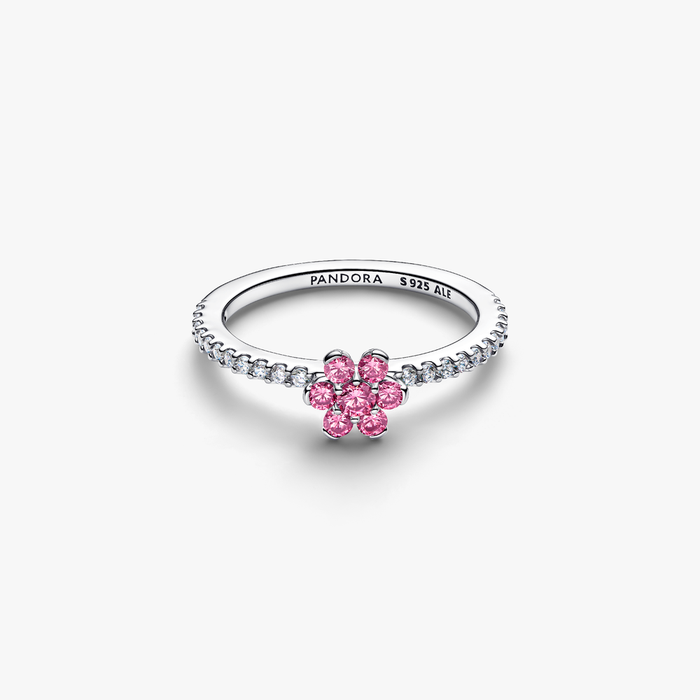 Anello Fiore Luminoso Rosa
