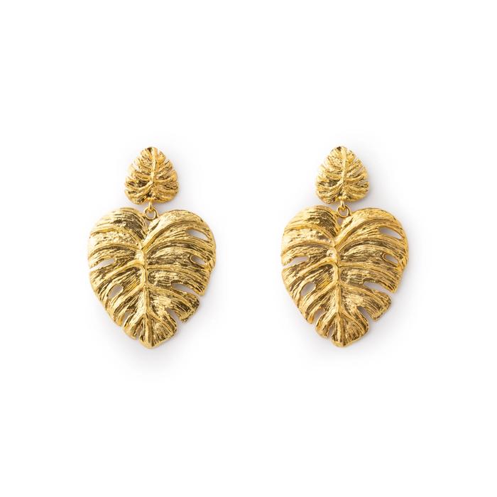 Orecchini Gold Monstera