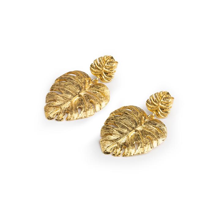 Orecchini Gold Monstera