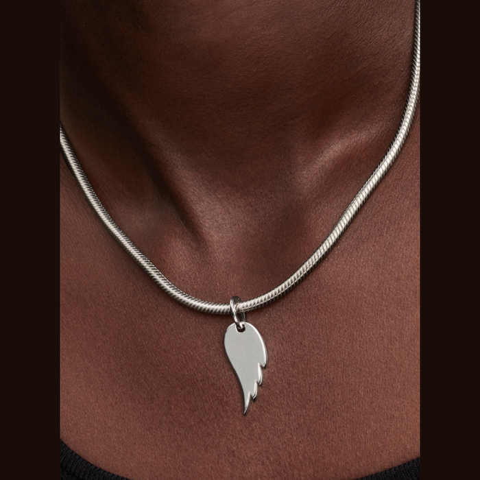 Charm Pendente Ali d'Angelo da incidere