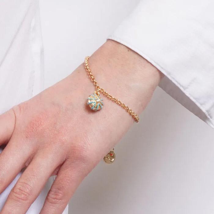 Bracciale in Metallo con ciondolo a forma di riccio