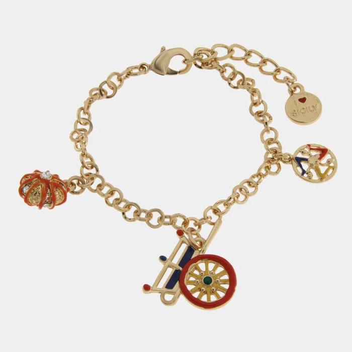 Bracciale in Metallo con ciondoli carretto siciliano