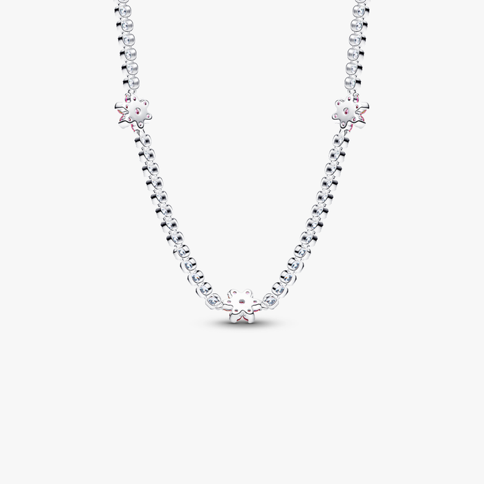Collane e Pendenti Collana Choker Fiori Rosa