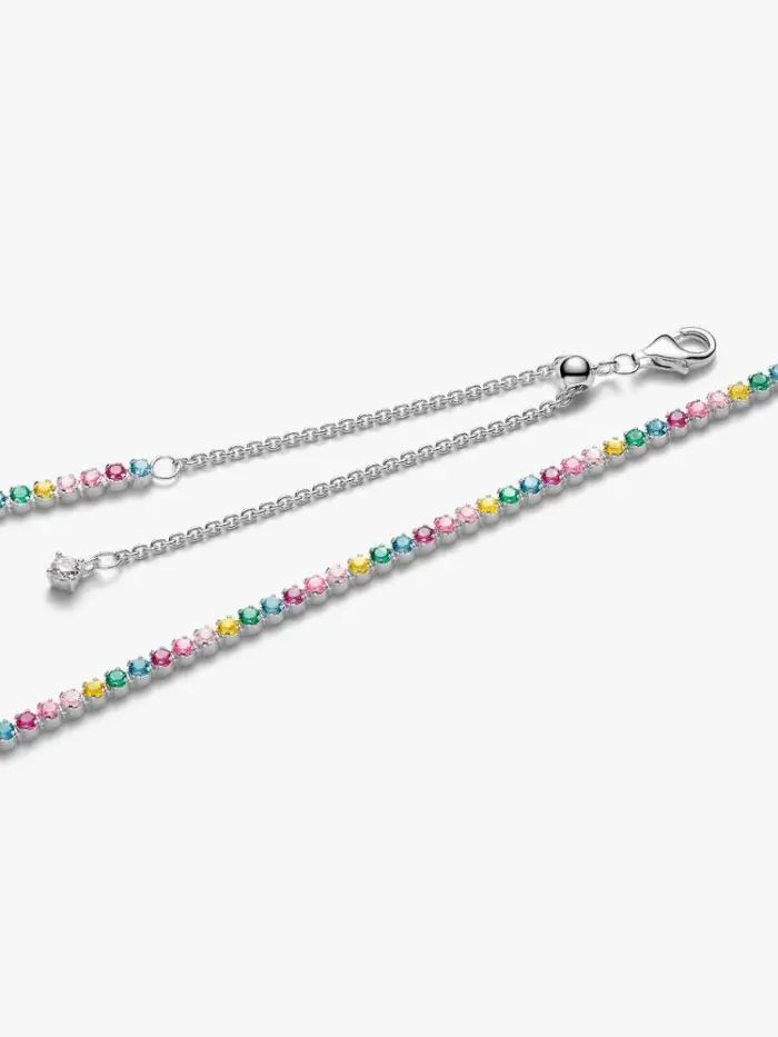 Collane e Pendenti Collana Tennis Multicolore