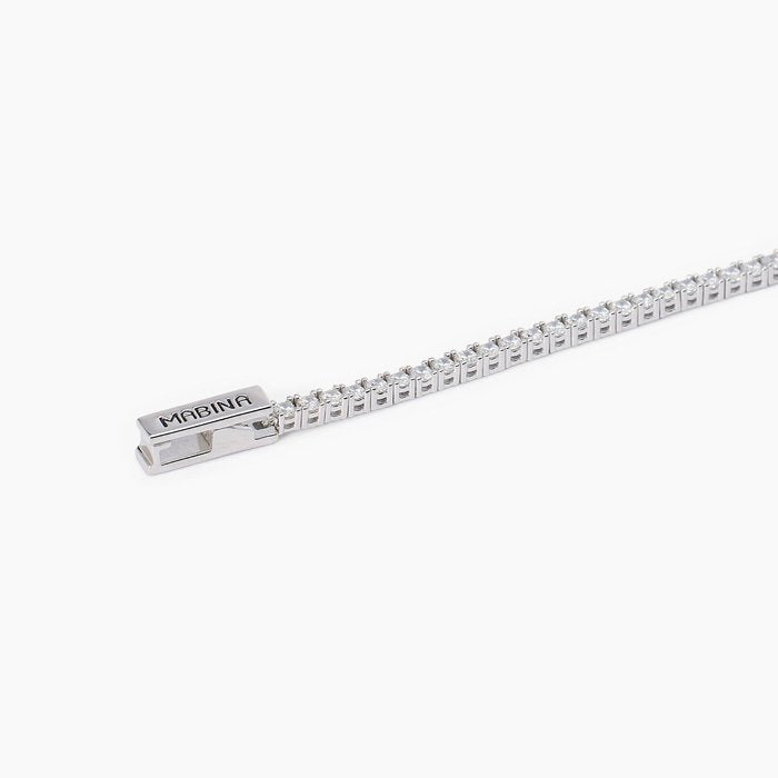Bracciale tennis uomo con zirconi bianchi TENNIS CLUB