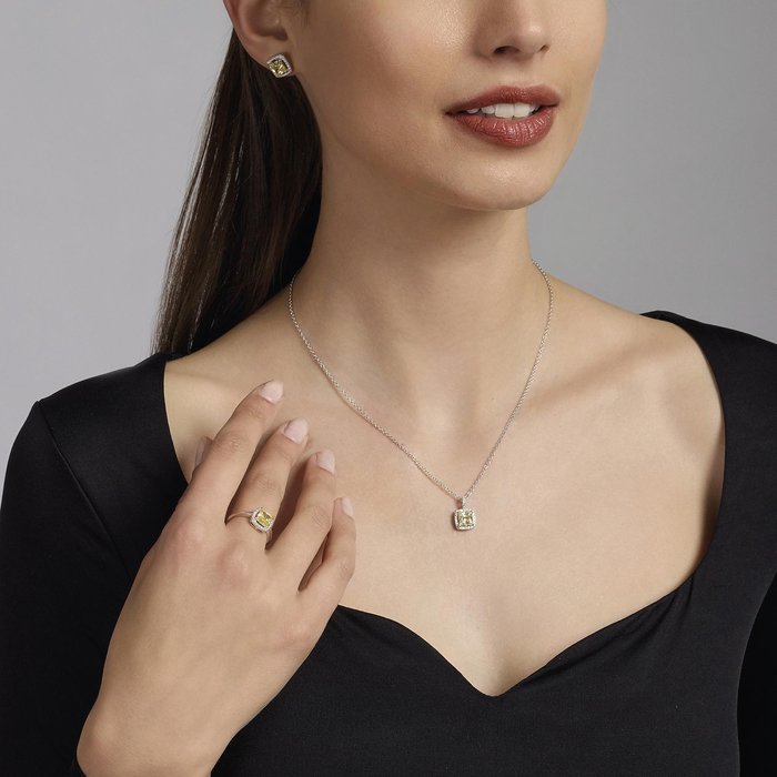 Anello in argento con zircone Lemon COOL OR RÉTRO?
