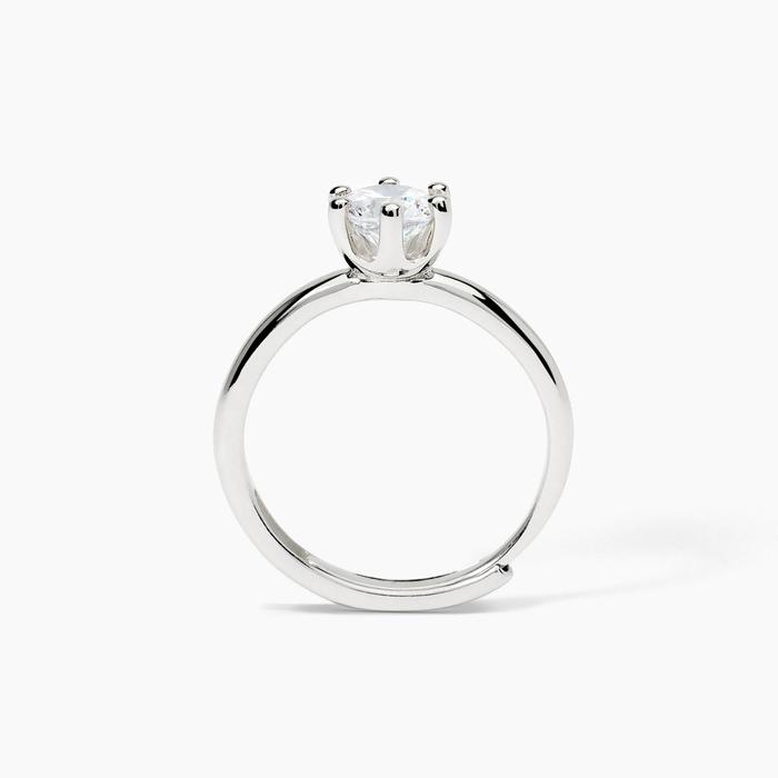 Anello in argento con zircone SOLITAIRE
