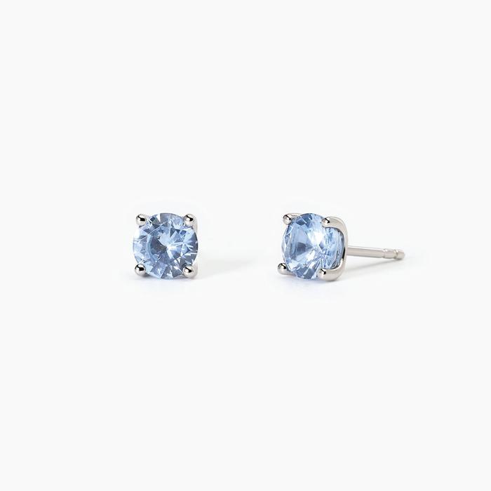 Orecchini in argento con acquamarina sintetica SHINY