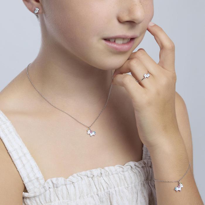 Anello in argento con unicorno UNICORNO MAGICO