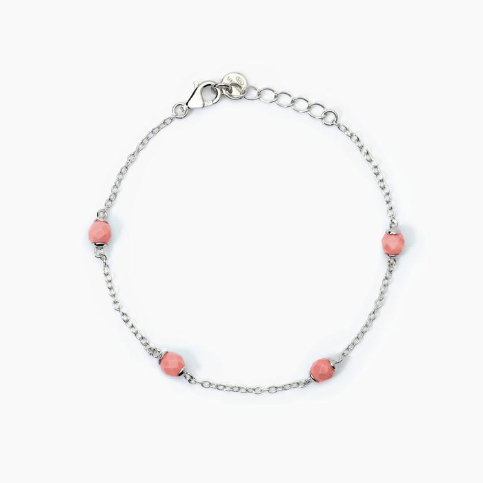Bracciale in argento con corallo DREAM STONE