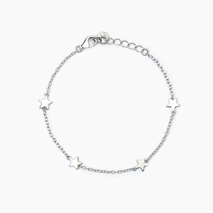 Bracciale in argento con stelline STELLA STELLINA