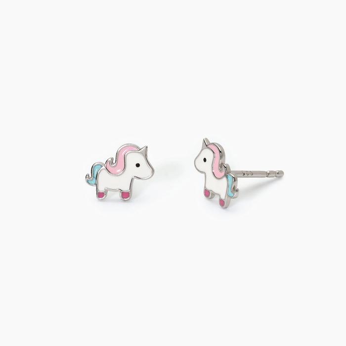 Orecchini in argento con unicorno UNICORNO MAGICO