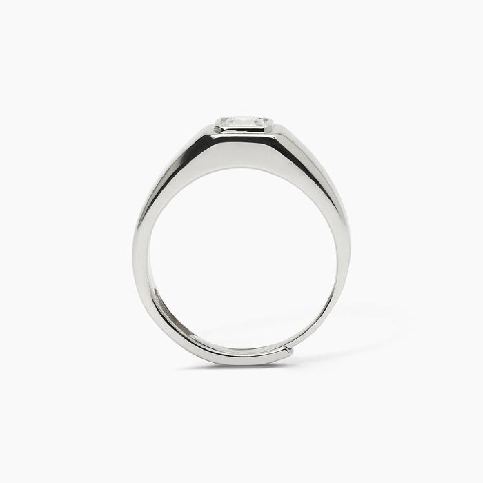 Anello in argento con zircone bianco NEW RETRÒ