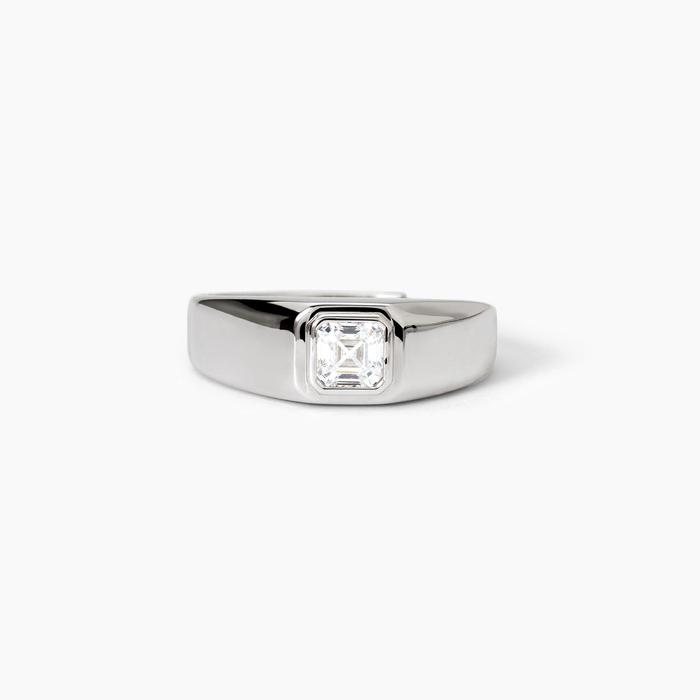 Anello in argento con zircone bianco NEW RETRÒ