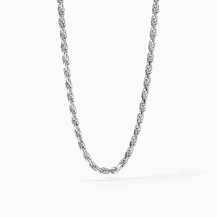 Collana in argento con catena corda EVERY DAY