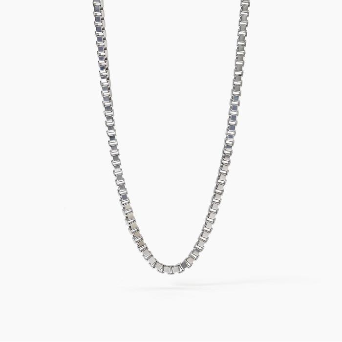 Collana in argento con catena veneta BOX