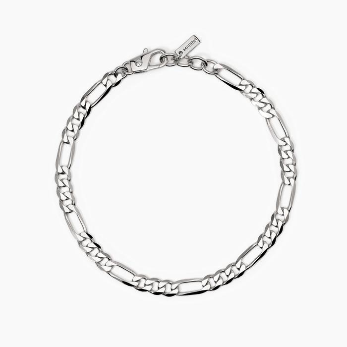 Bracciale uomo in argento con catena Millennium