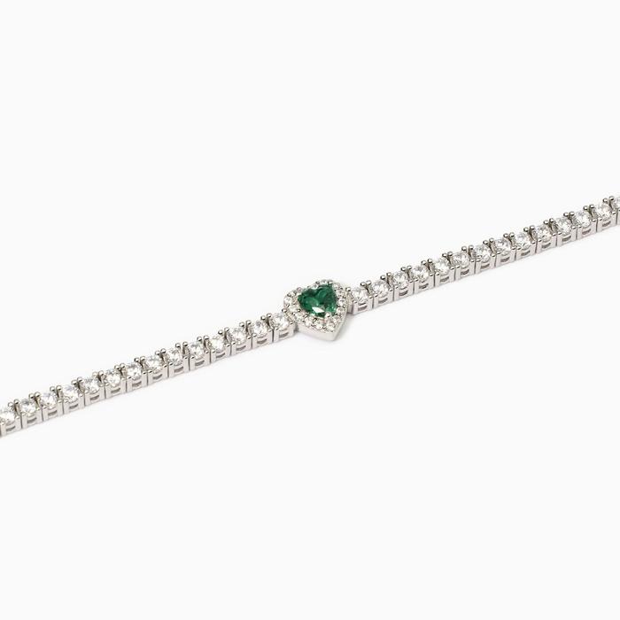 Bracciale tennis donna con smeraldo Love Affair