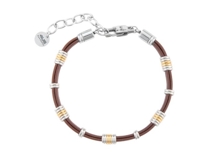 Bracciale Ecopelle ed elementi