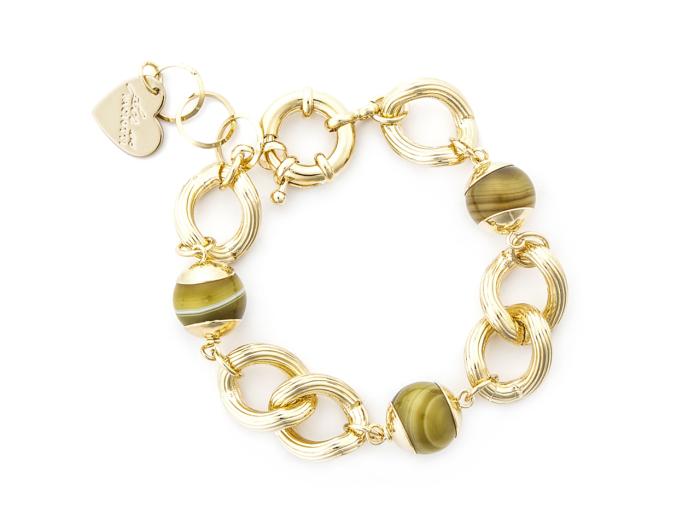 BRACCIALE PIETRA OLIVA