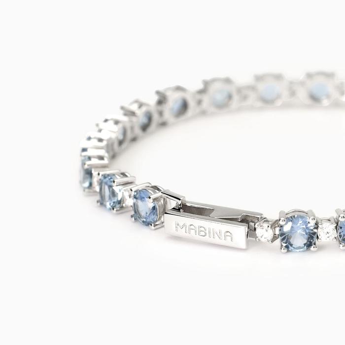 Bracciale con acquamarina sintetica Chapeau