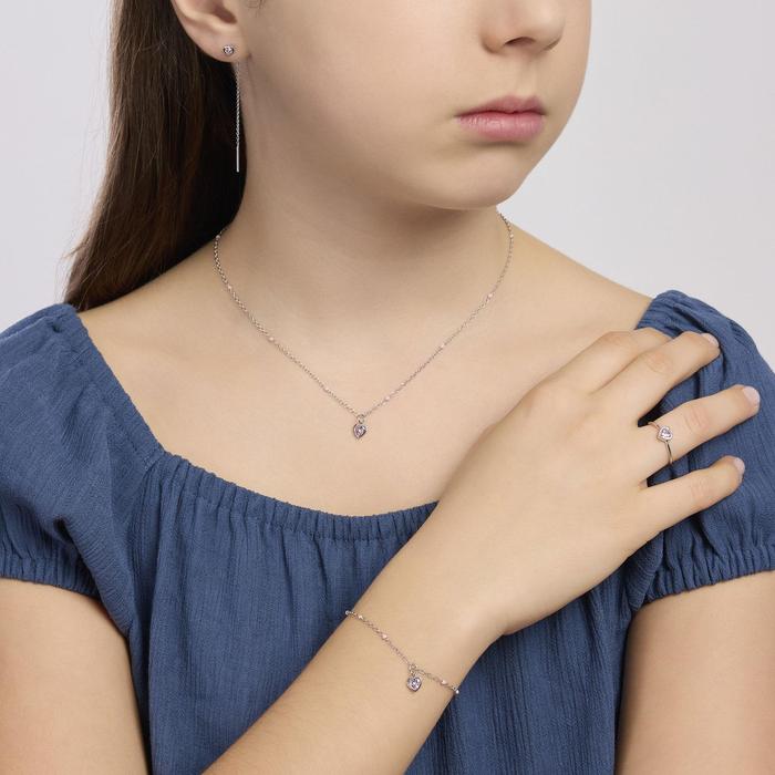 Anello da bambina con cuore Petit Cœur