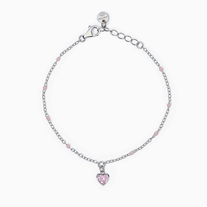 Bracciale da bambina con cuore pendente Petit Cœur