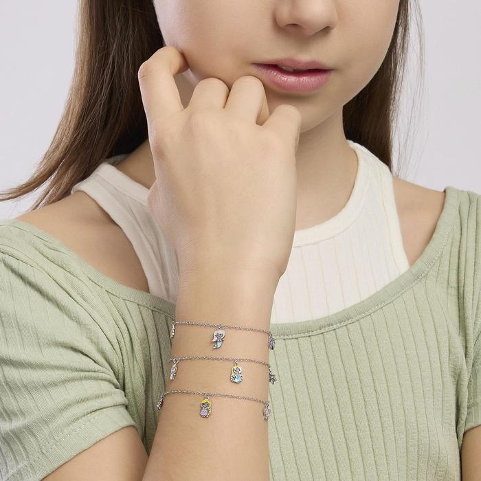 Bracciale da bambina con ciondoli neve Fantasy