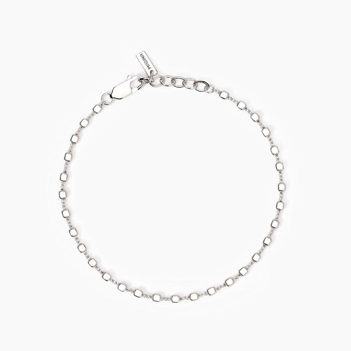 Bracciale uomo con catena cubetti Cubo