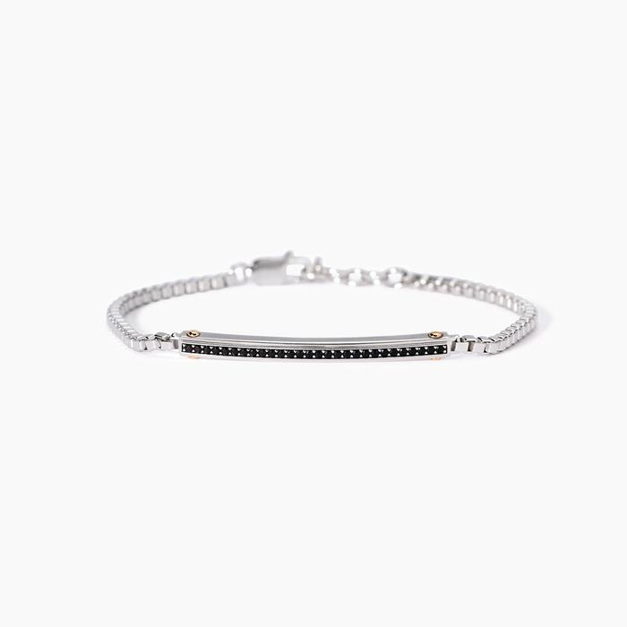 Bracciale uomo con dettagli placcati oro rosa Cosmopolitan