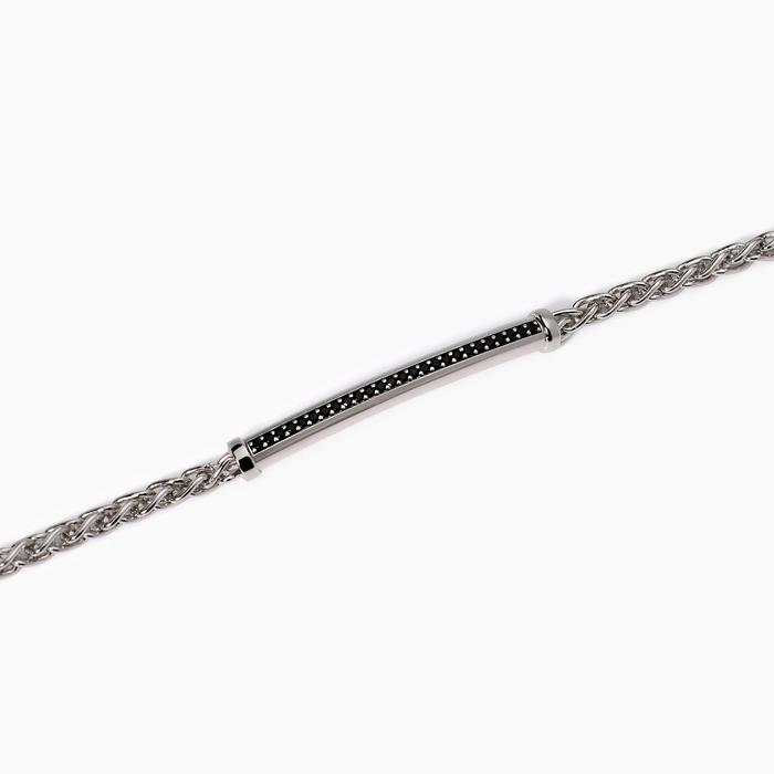 Bracciale uomo con catena spiga Singapore