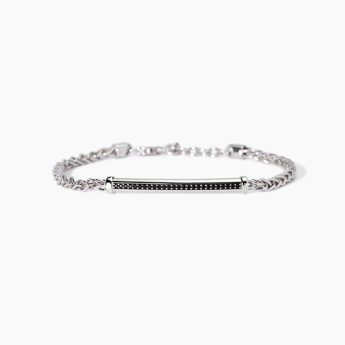 Bracciale uomo con catena spiga Singapore