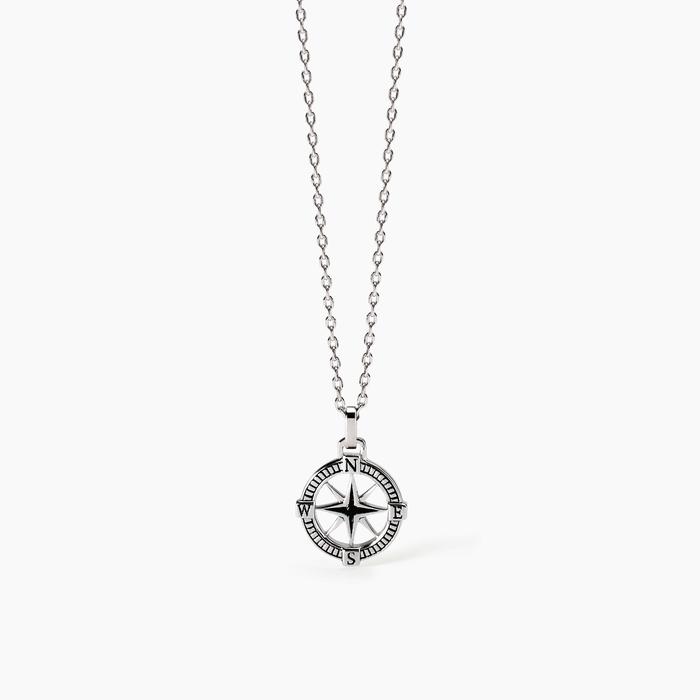 Collana uomo con rosa dei venti Journey