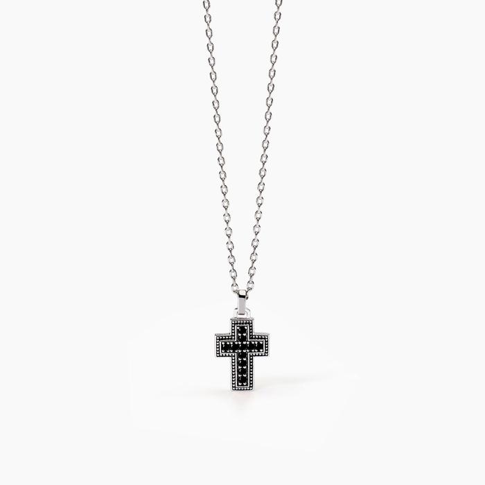 Collana uomo con croce Mystical