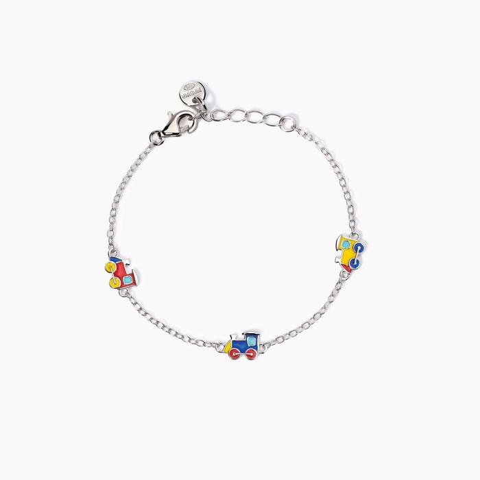 Bracciale con trenini smaltati Ciuf Ciuf