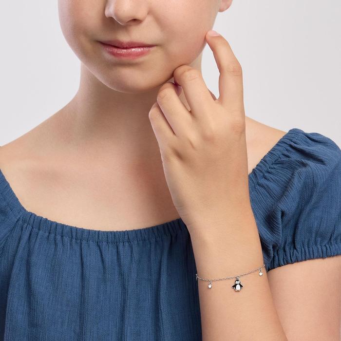 Bracciale con pinguino e stelline Sig. Pinguino