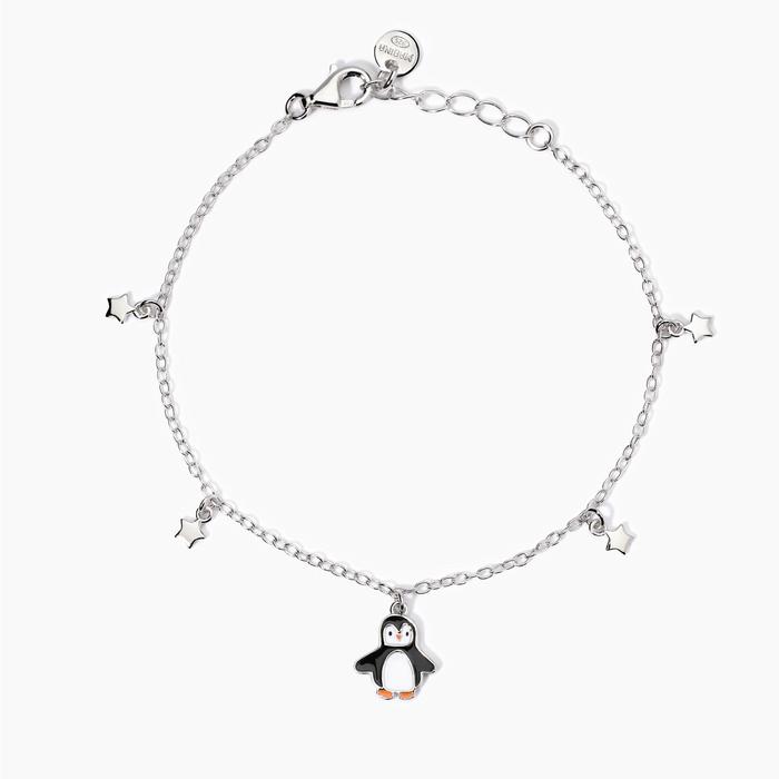 Bracciale con pinguino e stelline Sig. Pinguino
