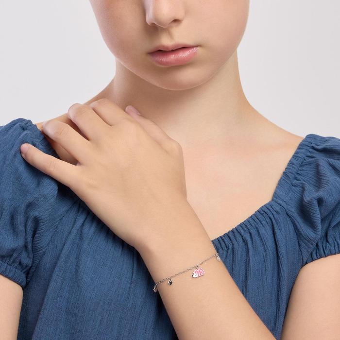 Bracciale con riccio e cuoricini Ciccio