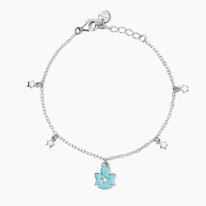 Bracciale con angioletto e stelline Baby Angel