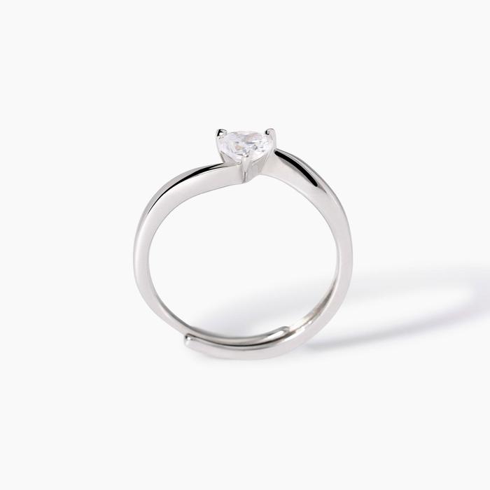Anello in argento con zircone cuore Beato tra le Donne