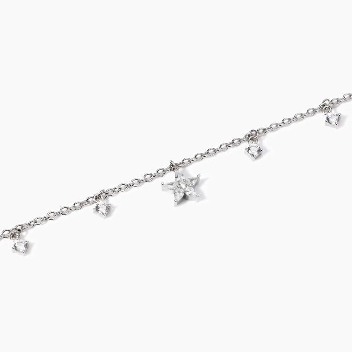 Bracciale in argento con ciondolo fiore Incantesimo