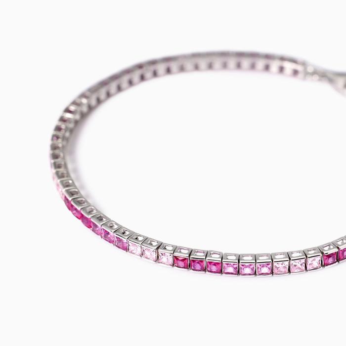 Bracciale tennis con tormaline sintetiche Tennis Club