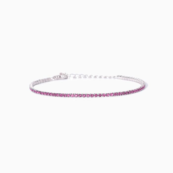 Bracciale tennis con tormalina sintetica Mini Tennis